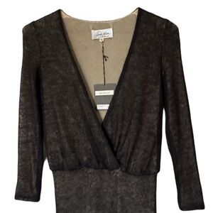 PAULA HIAN • Black Mohair Sweater Dress